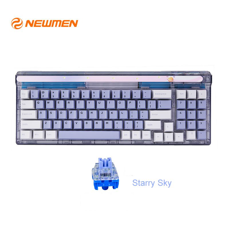 Hình ảnh 5 của Bàn phím cơ Newmen GM780 - Nebula Gasket ( Kailh Stary Switch - Soft Lavender - Mới, Full box, Chính hãng)