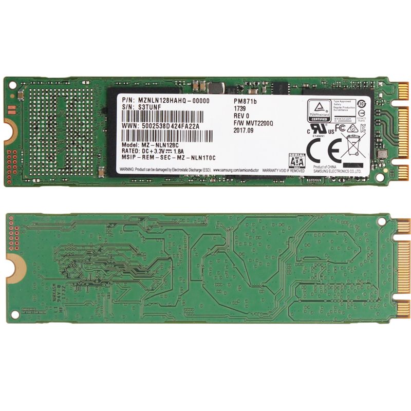 Hình ảnh 5 của SSD Samsung 128GB Sata M2 2280 (Green - Used, Nhập khẩu)
