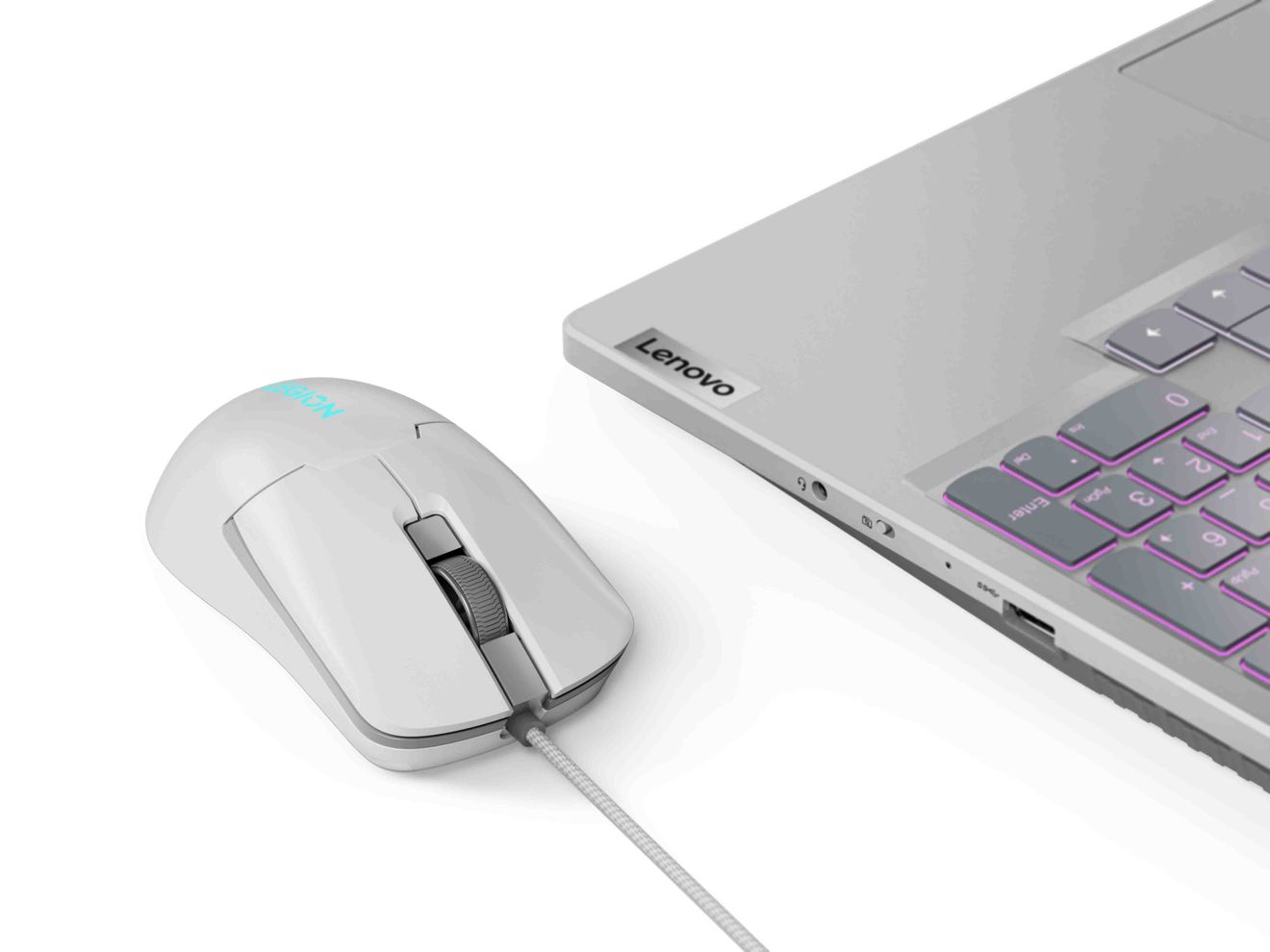 Hình ảnh 2 của Chuột Gaming Lenovo Legion M300s (Glacier White - Mới, Full box, Chính hãng)