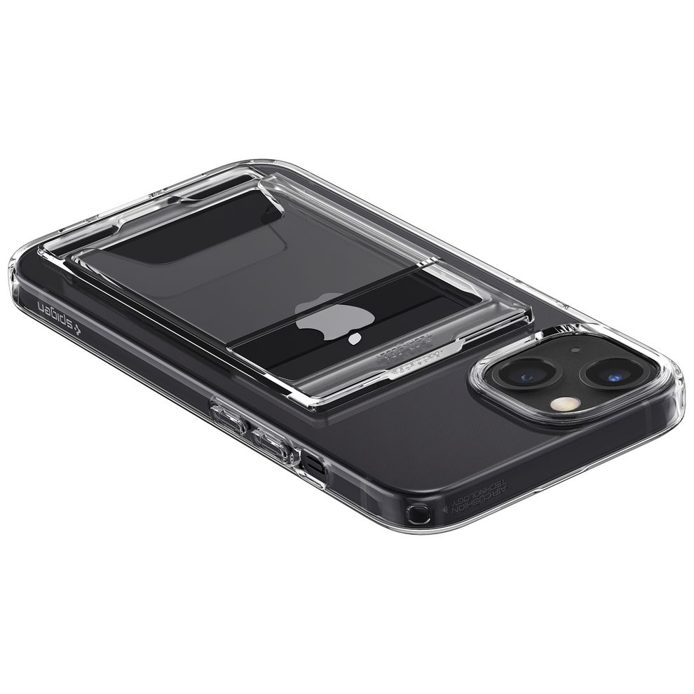 Hình ảnh 2 của Ốp lưng Spigen Crystal Slot Dual Crystal Clear (Trong suốt - Mới, Full box, Chính hãng)