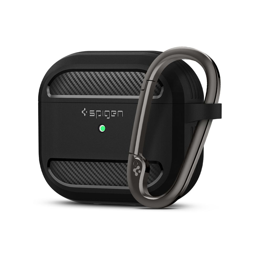 Hình ảnh 5 của Hộp đựng tai nghe AirPods 3 Spigen Rugged Armor (Matte Black - Mới, Full box, Chính hãng)