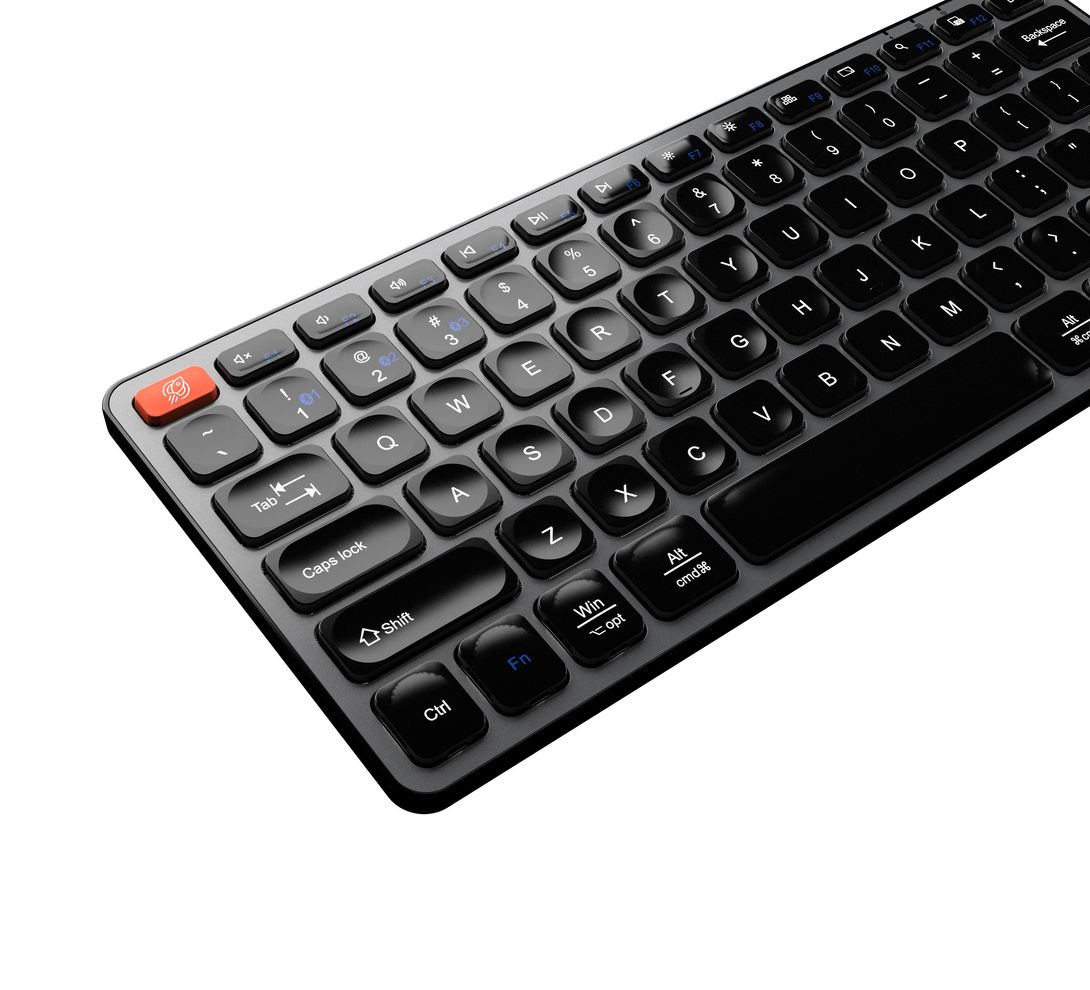 Hình ảnh 4 của Bàn Phím Không Dây HyperWork HyperOne Gen 2 (Gen 1 - Xám - Mới, Full box, Chính hãng)