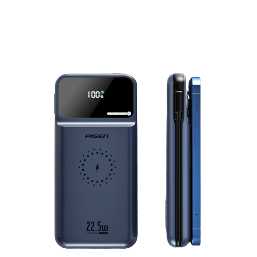Hình ảnh 1 của Sạc dự phòng QUICK Magsafe C02PD 10000mAh 22.5W - Super Charger (Navy Blue - Mới, Full box, Chính hãng)