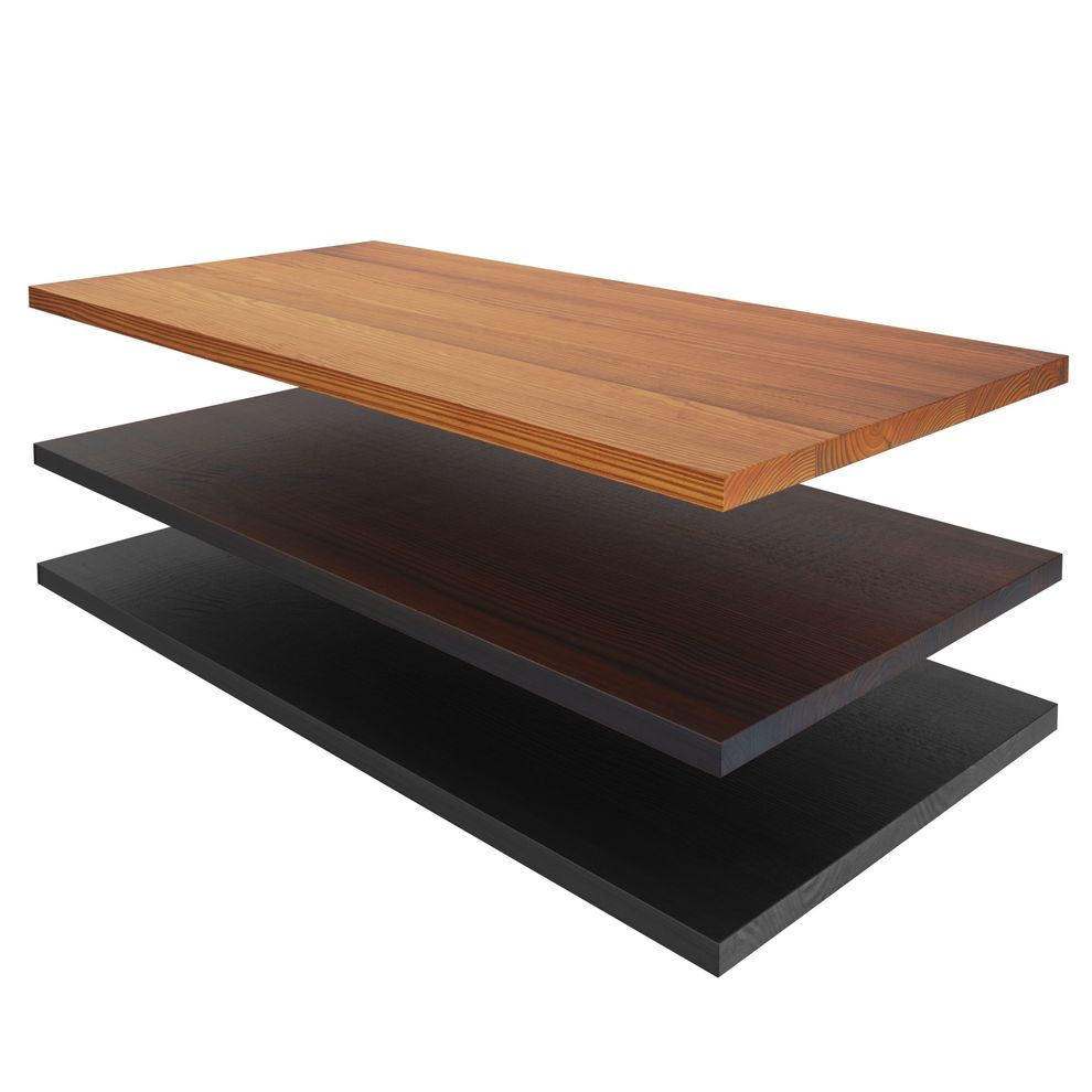 Hình ảnh 2 của Mặt bàn gỗ Cao Cấp NatureBridge LANGBIANG - By NiceDesign (1524x762x38mm - Vân gỗ tối - Outlet, Chính hãng) (NDTT23LABI02)