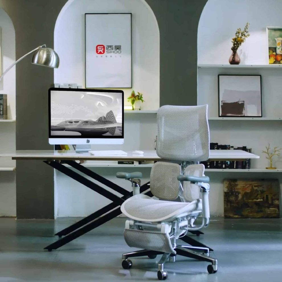 Hình ảnh 11 của Ghế Công Thái Học Sihoo AU - Doro S300 (White - Grey - Mới, Full box, Chính hãng)