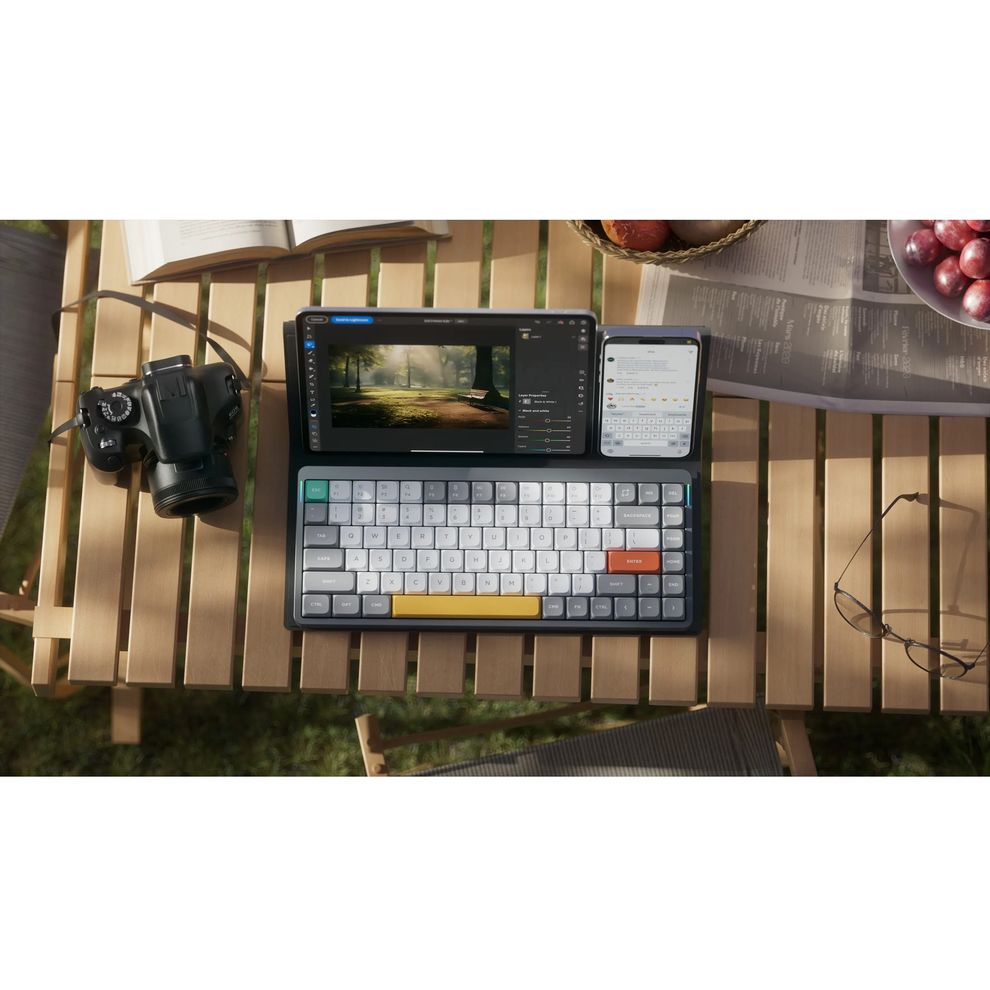 Hình ảnh 2 của Bàn Phím Cơ NuPhy Air75 v2 - QMK/VIA (Gateron Red Switch 2.0 - Lunar Gray - Mới, Full box, Nhập khẩu)