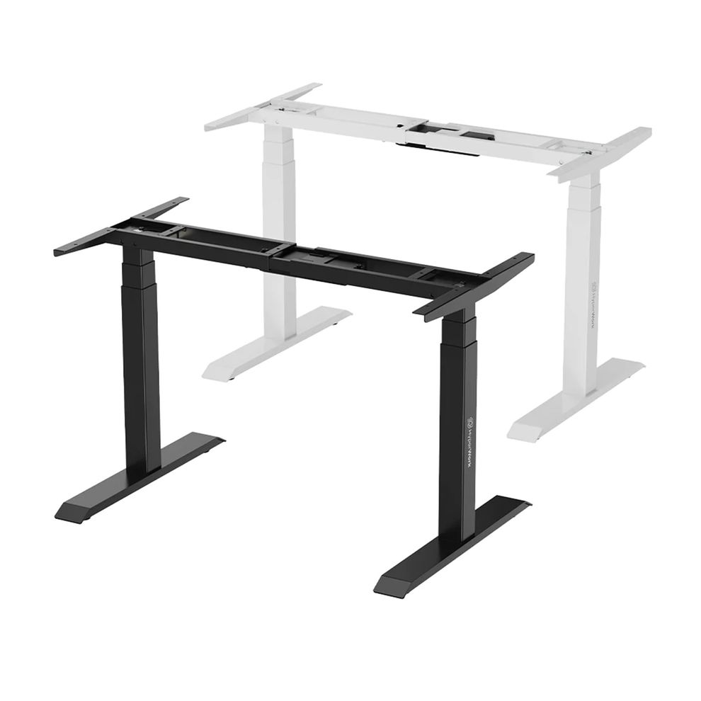 Hình ảnh 4 của Bàn làm việc nâng hạ HyperWork ATLAS (Mặt Bàn Đen - 160x75x2.5cm - Khung đen - Mới, Full box, Chính hãng)