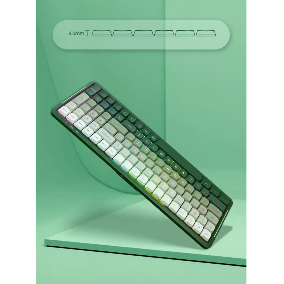 Hình ảnh 6 của Bàn Phím Cơ Low Profile Newmen Mama - SK01 (Retro Green - Mới, Full box, Chính hãng)