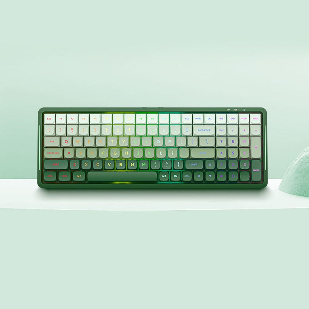 Hình ảnh 1 của Bàn Phím Cơ Low Profile Newmen Mama - SK01 (Retro Green - Mới, Full box, Chính hãng)