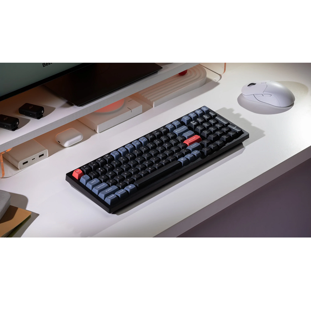 Hình ảnh 2 của Bàn phím cơ Keychron K4 Pro QMK/VIA (Led Đơn - Keychron K Pro Red - Off Black - Mới, Full box, Nhập khẩu)