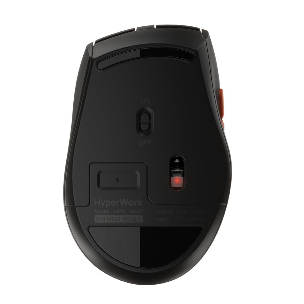 Hình ảnh 4 của Chuột không dây HyperWork Silentium MS01 (Silentium - Black - Mới, Full box, Chính hãng)