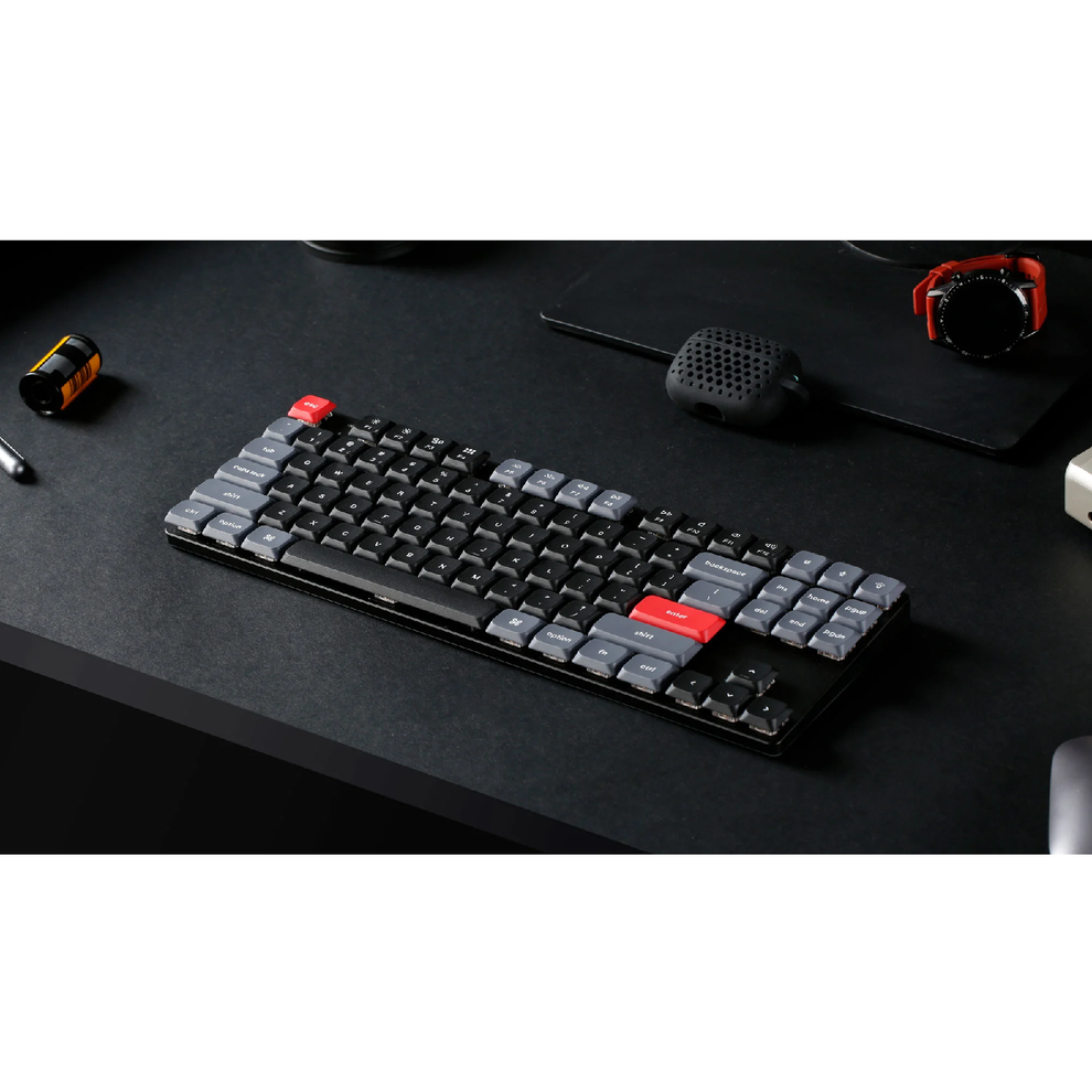 Hình ảnh 2 của Bàn phím cơ Keychron K1 Pro QMK/VIA (Led Đơn - Low Profile Gateron Red Switch - Black - Mới, Full box, Nhập khẩu)