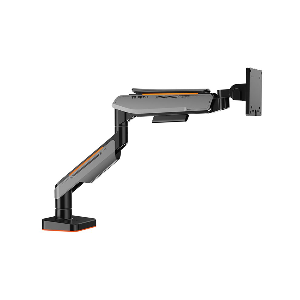 Hình ảnh 2 của Arm màn hình Human Motion T9 Pro II Series (Arm đơn -Led RGB - Gray - Mới, Full box, Chính hãng)