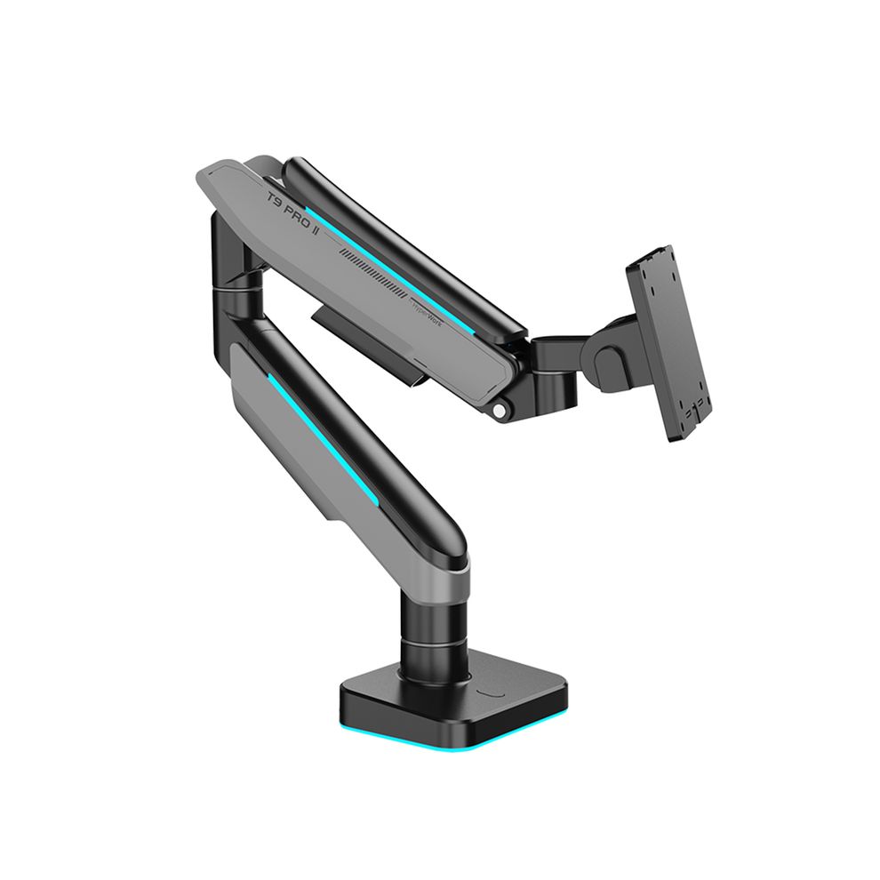 Hình ảnh 4 của Arm màn hình Human Motion T9 Pro II Series (Arm đơn -Led RGB - Gray - Mới, Full box, Chính hãng)