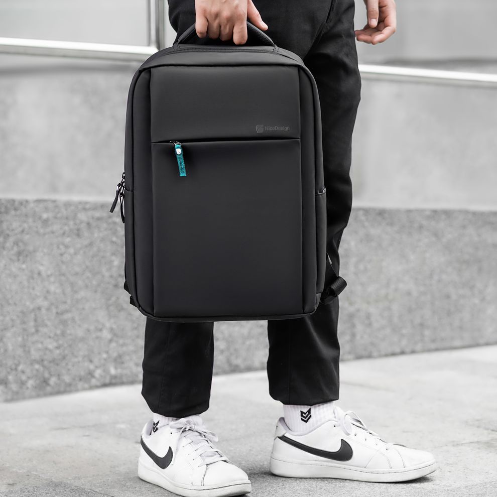 Hình ảnh 12 của Balo Cao Cấp Element - By NiceDesign (Zipper Light Green - Black - Mới, Full box, Chính hãng) (NDBP23ELEM03)