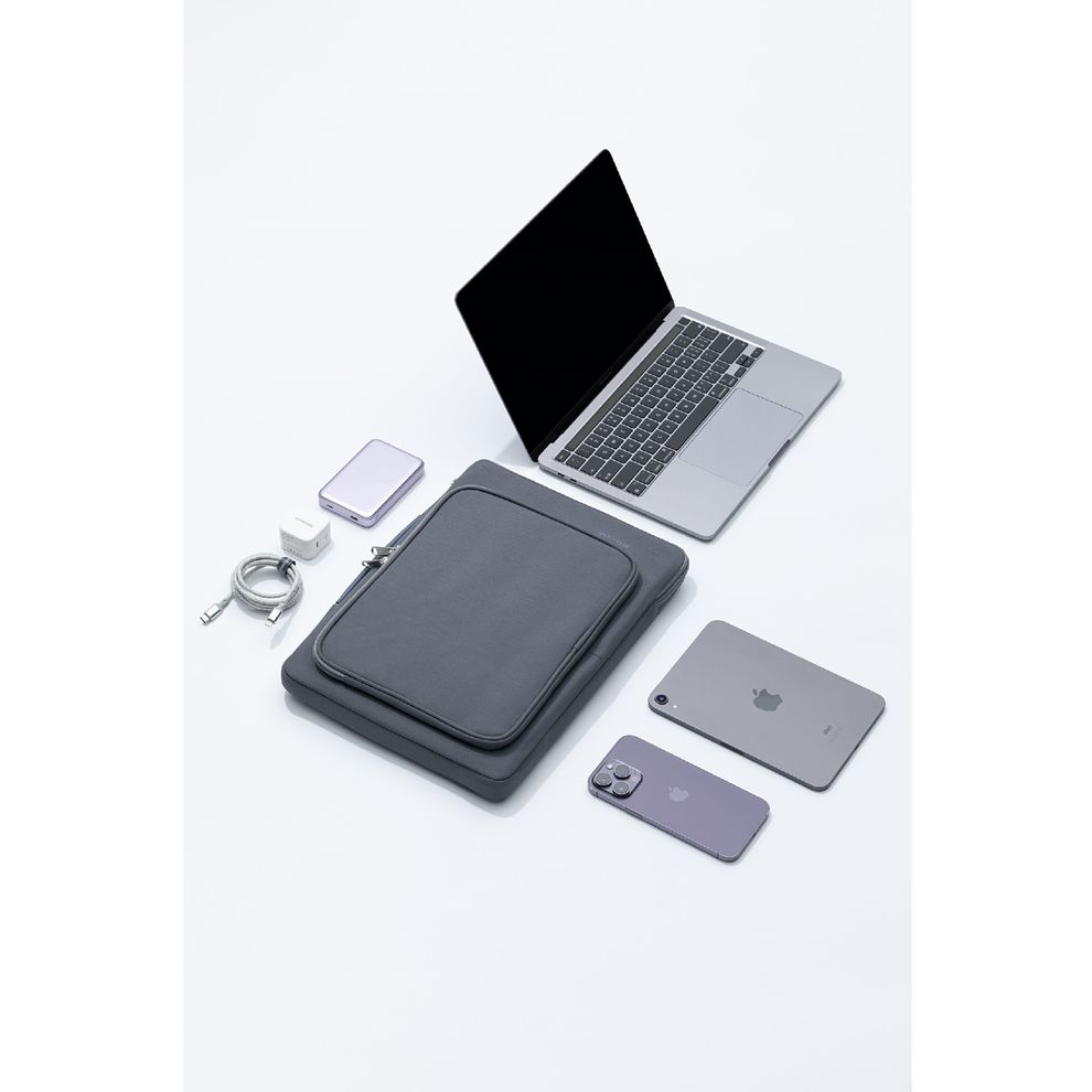 Hình ảnh 4 của Túi xách chống sốc Laptop Innostyle OmniProtect Carry - S114 (Phù hợp 13-14 inch - Mineral Gray - Mới, Full box, Chính hãng)