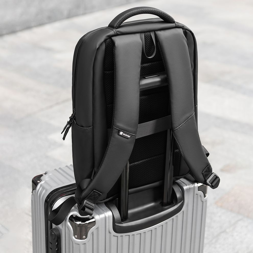 Hình ảnh 12 của Balo Cao Cấp Element - By NiceDesign (Zipper Black - Black - Mới, Full box, Chính hãng) (NDBP23ELEM01)