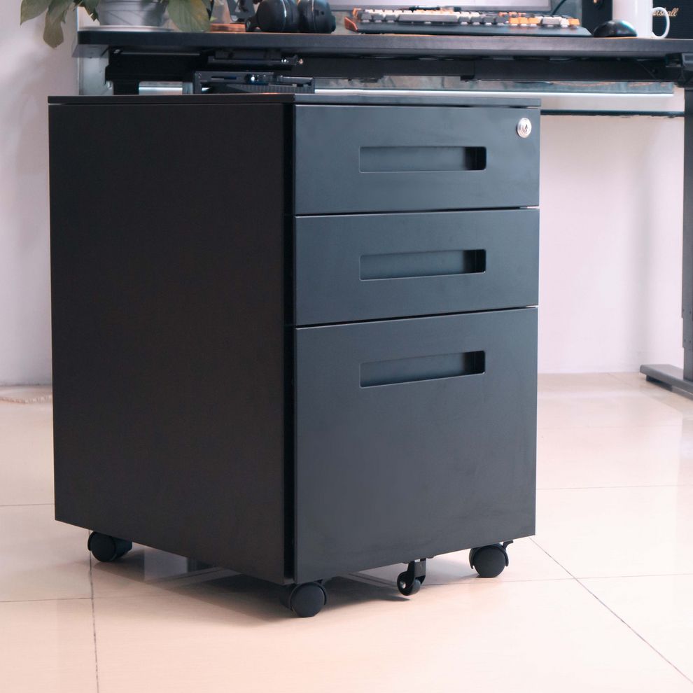 Hình ảnh 4 của Hộc tủ tài liệu di động ERM-04 (Black - Mới, Full box, Chính hãng)