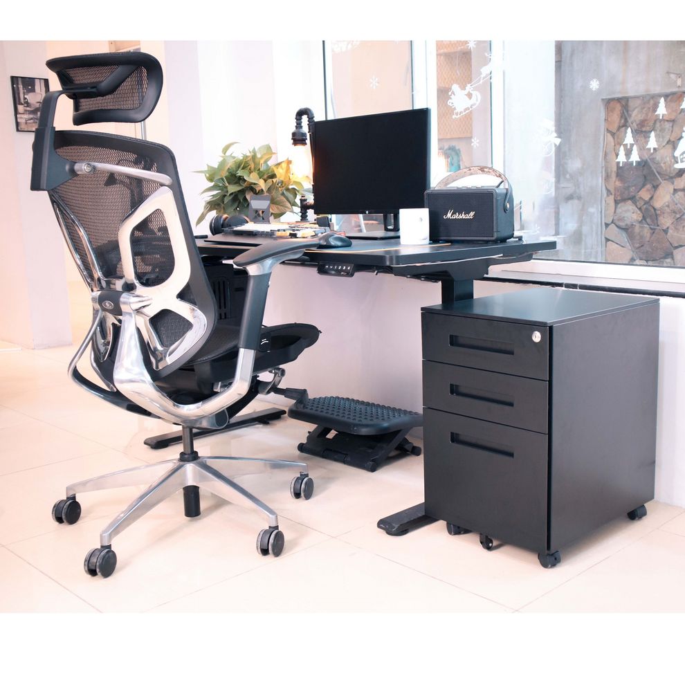 Hình ảnh 5 của Hộc tủ tài liệu di động ERM-04 (Black - Mới, Full box, Chính hãng)