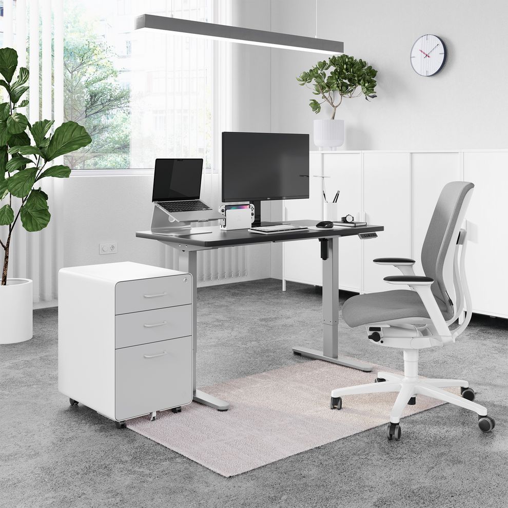 Hình ảnh 5 của Mặt bàn PUSILUNG- by NiceDesign (Cao Cấp) (120x60x2.5cm - Black - Mới, Full box, Chính hãng) (NDTT23PUSI01)