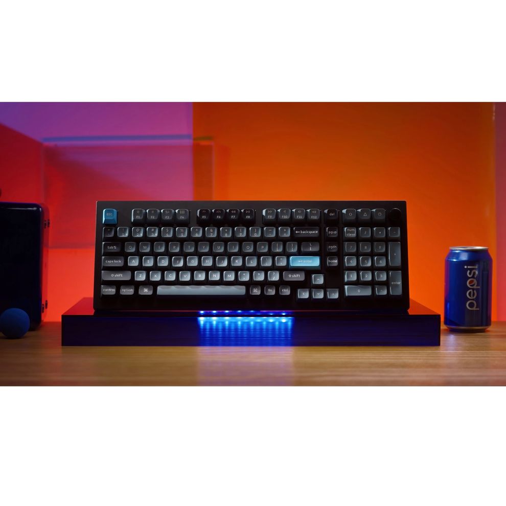 Hình ảnh 2 của Bàn phím cơ không dây Keychron Q5 Pro QMK/VIA - Knob (Keychron K Pro Red Switch - Black Cyan - Mới, Full box, Nhập khẩu)