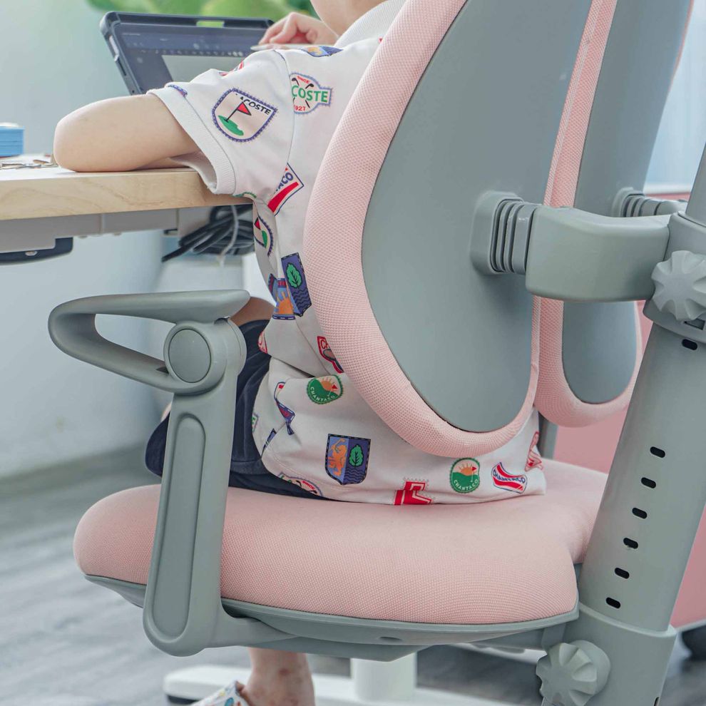 Hình ảnh 3 của Ghế Công Thái Học Chống Gù Trẻ Em BioKids (BK-01 - Pink - Mới, Full box, Chính hãng)