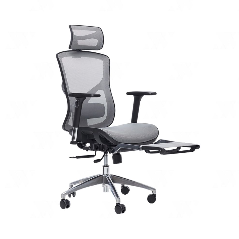 Hình ảnh 3 của Ghế Công Thái Học Manson Vera (Lưới Wintex - Kê chân theo ghế - Grey - Mới, Full box, Chính hãng)