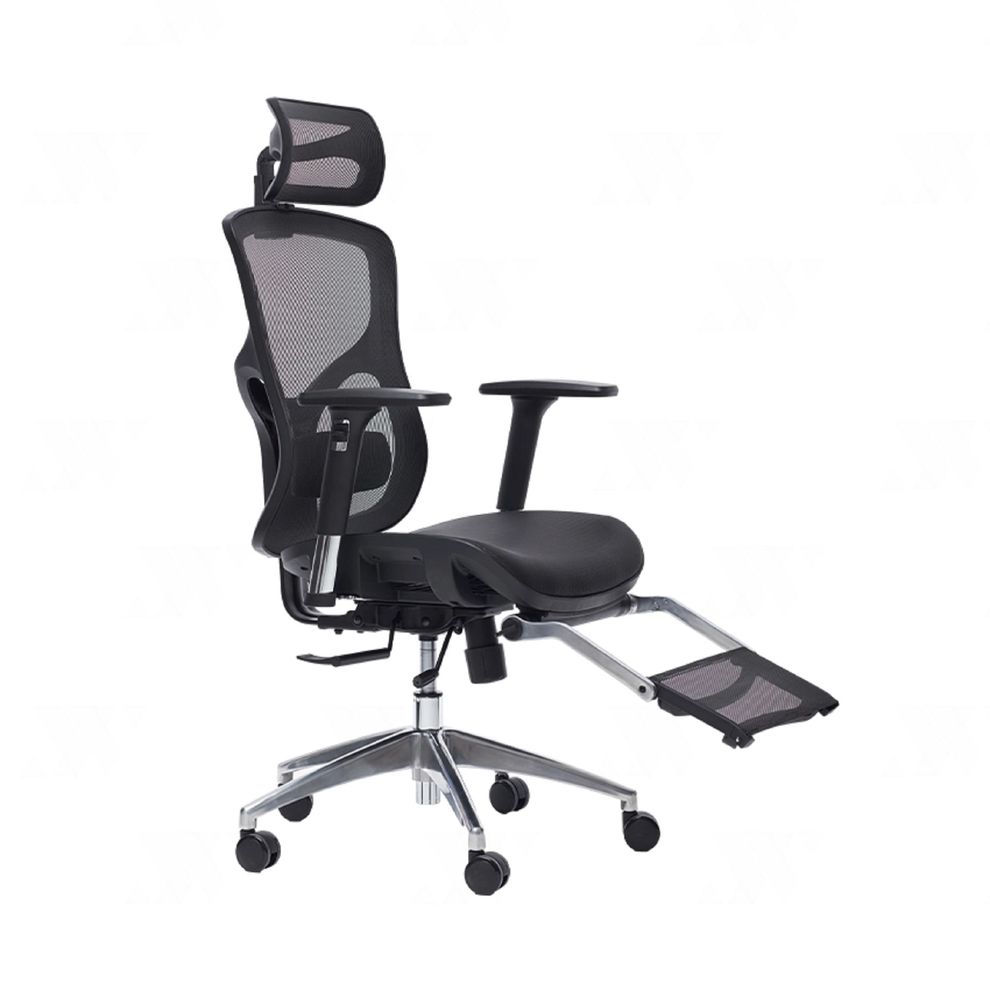 Hình ảnh 3 của Ghế Công Thái Học Manson Vera (Lưới Wintex - Kê chân theo ghế - Black - Mới, Full box, Chính hãng)