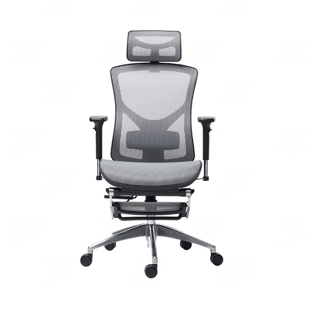 Hình ảnh 1 của Ghế Công Thái Học Manson Vera (Lưới Wintex - Kê chân theo ghế - Grey - Mới, Full box, Chính hãng)