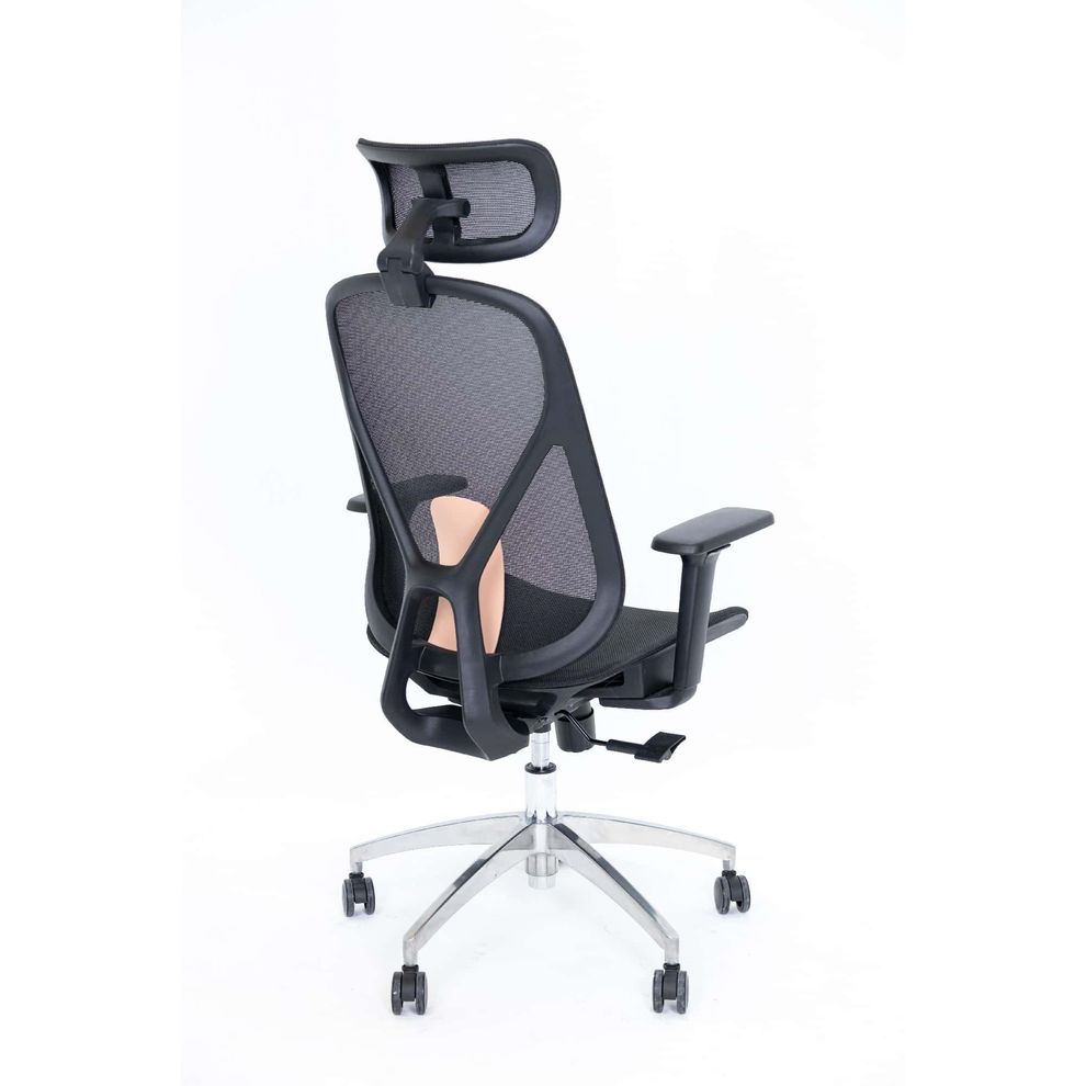 Hình ảnh 2 của Ghế Công Thái Học Lino Chair (Breathing Mesh - Aluminum Alloy Base - Black - Mới, Full box, Chính hãng)