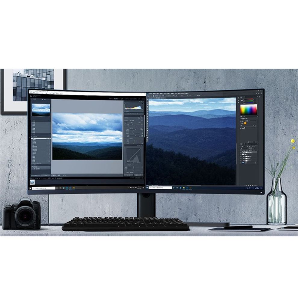Hình ảnh 3 của Màn hình Xiaomi Mi Curved Gaming Monitor 34" (Matte Black - Mới, Full box, Nhập khẩu)