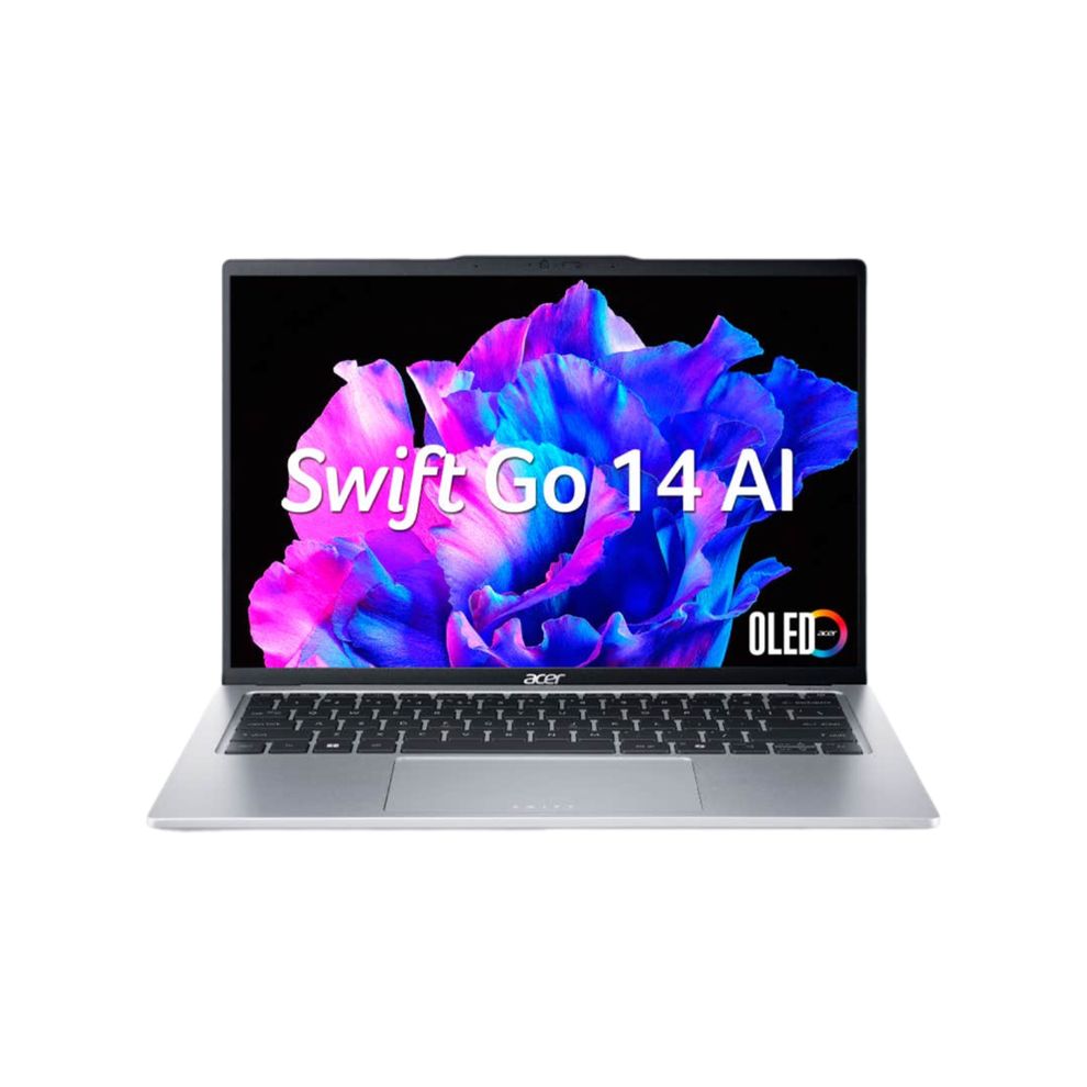 Hình ảnh 1 của Acer Swift Go AI OLED SFG14-73-75YM NX.KSGSV.002 - Ultra 7 155H, 16GB, 512GB, 2.8K OLED 90Hz - Pure Silver - Mới, Full box, Chính hãng