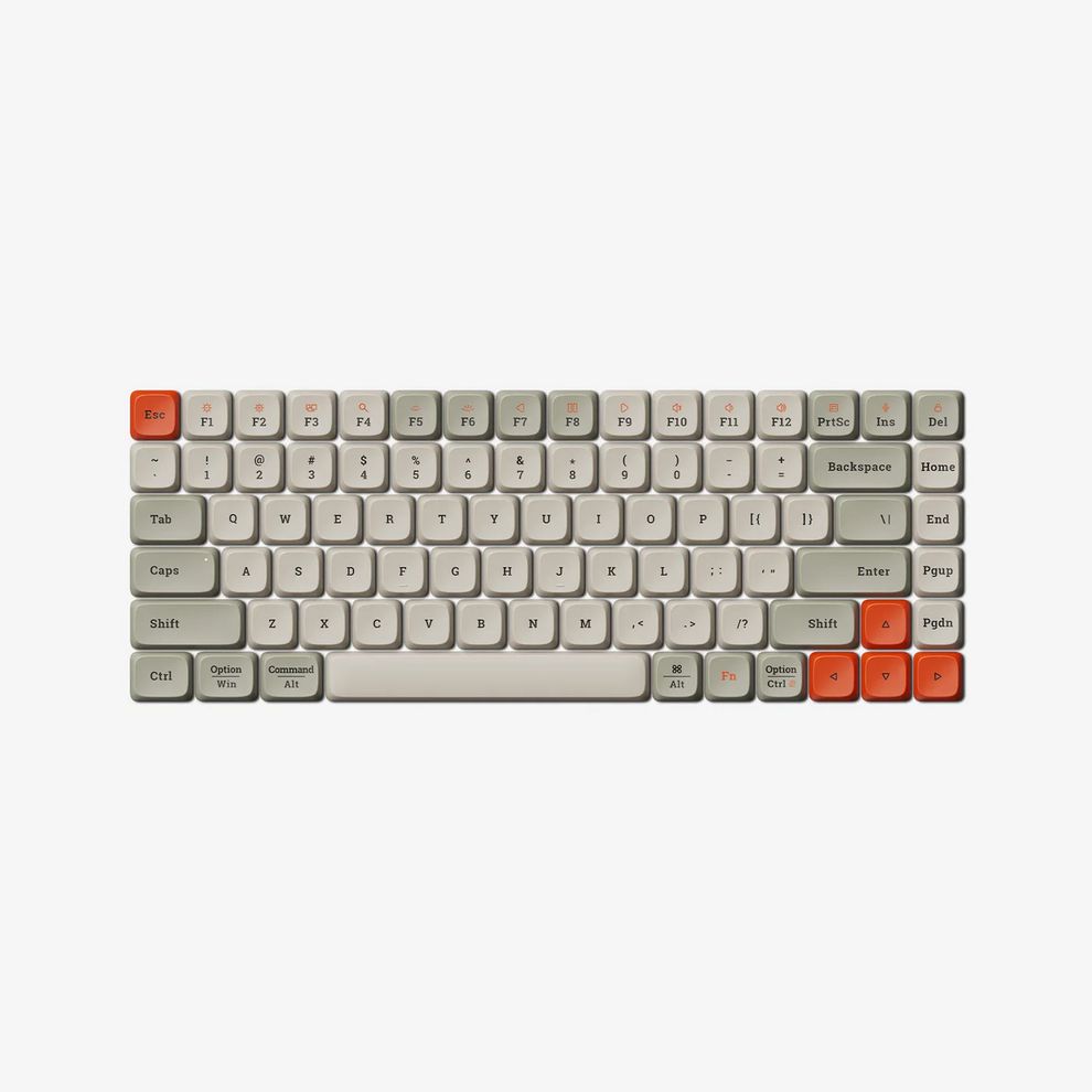 Hình ảnh 2 của Keycap Lofree Flow Series Dye-sub PBT Keycaps (Keycap Retro - 84keys - Retro - Mới, Sealed, Nhập khẩu)