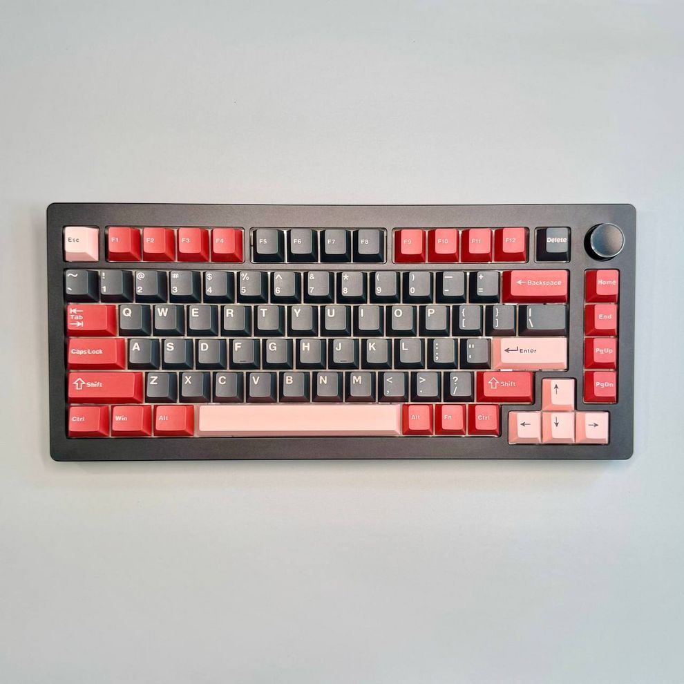 Hình ảnh 2 của Bàn phím cơ HJS AL75 V2 Aluminum CNC (LCET Starry Flower Switch - Black - Mới, Full box, Nhập khẩu)