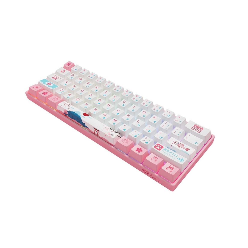 Hình ảnh 3 của Bàn phím cơ AKKO 3061 World Tour Tokyo R2 (Gateron Pink switch - Hồng - Mới, Full box, Chính hãng)