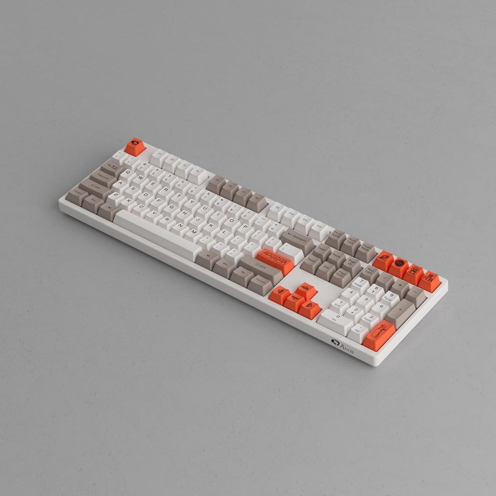 Hình ảnh 3 của Bàn phím cơ AKKO 3108 v2 Steam Engine (AKKO V2 Pink Switch - Titan Grey - Mới, Full box, Chính hãng)