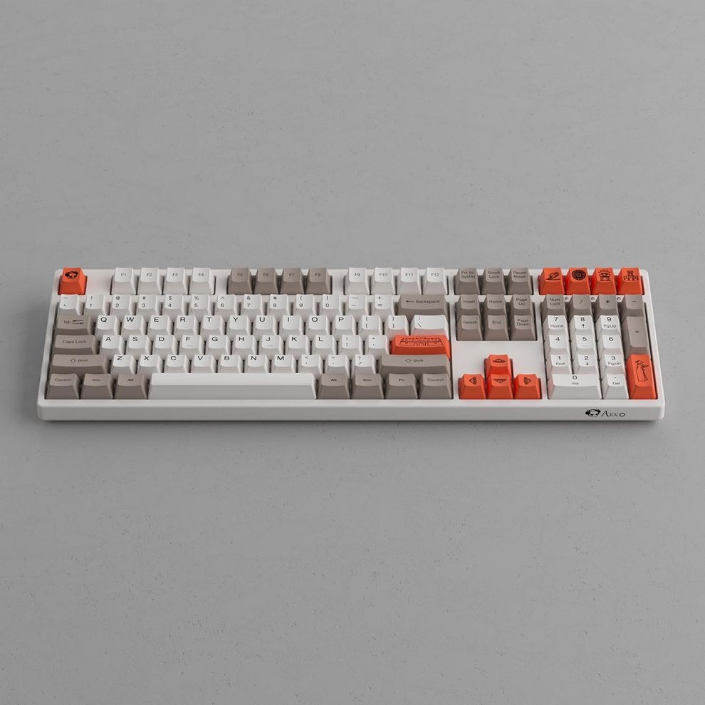 Hình ảnh 4 của Bàn phím cơ AKKO 3108 v2 Steam Engine (AKKO V2 Pink Switch - Titan Grey - Mới, Full box, Chính hãng)