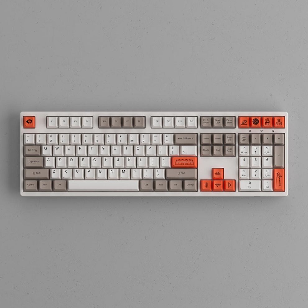 Hình ảnh 5 của Bàn phím cơ AKKO 3108 v2 Steam Engine (AKKO V2 Pink Switch - Titan Grey - Mới, Full box, Chính hãng)