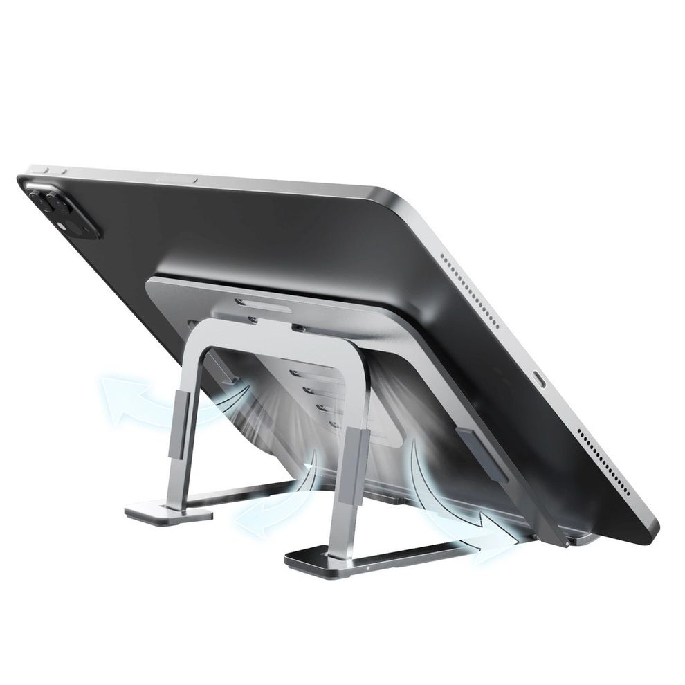 Hình ảnh 5 của Giá đỡ Máy tính bảng HyperWork T1 (Bạc - Mới, Full box, Chính hãng)