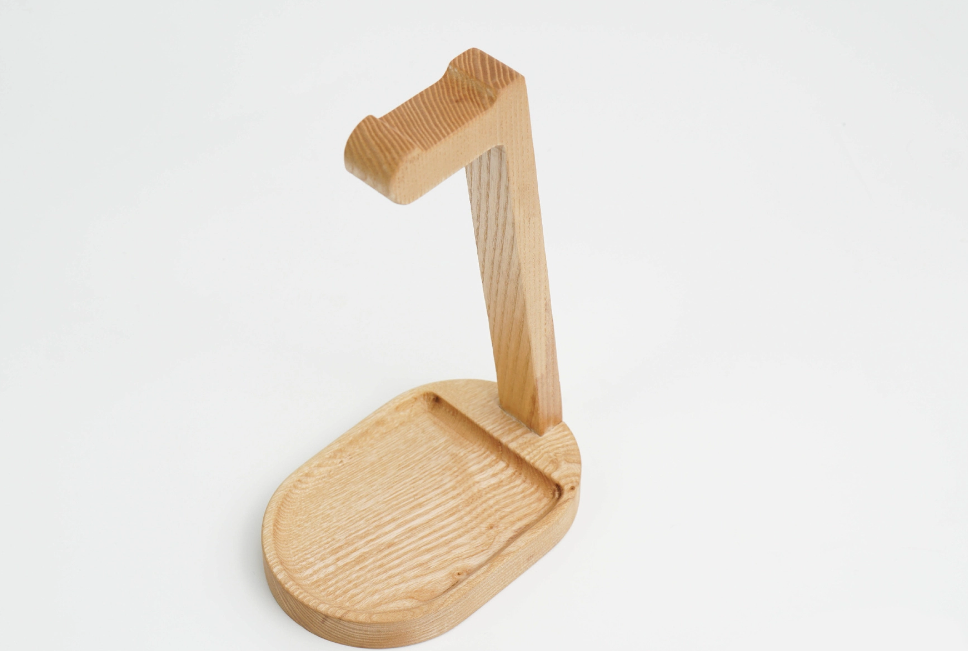 Hình ảnh 4 của Giá đỡ tai nghe HyperWork Beamed (Gỗ Tần bì - Mới, Full box, Chính hãng)