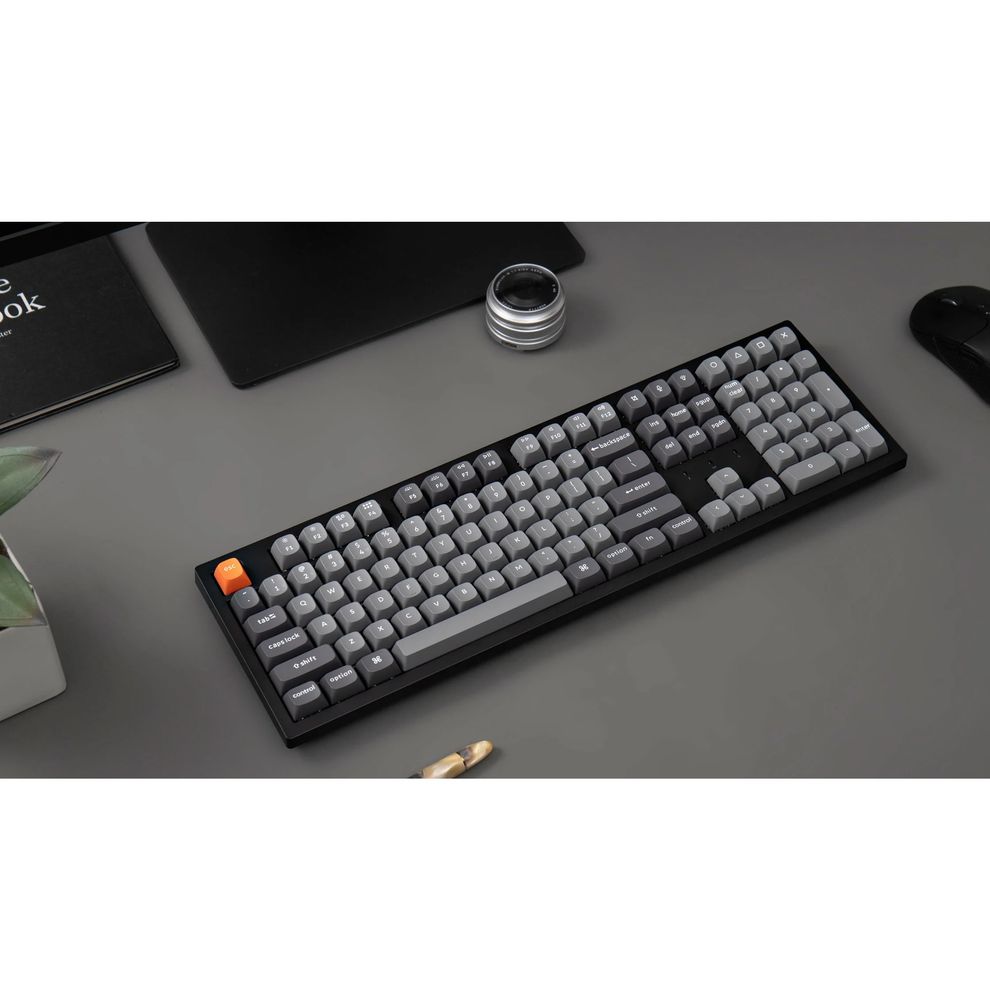 Hình ảnh 3 của Bàn phím cơ Keychron K10 MAX QMK (K10 Max - Keychron Super Banana - Gray - Mới, Sealed, Nhập khẩu) (K10M-H4)