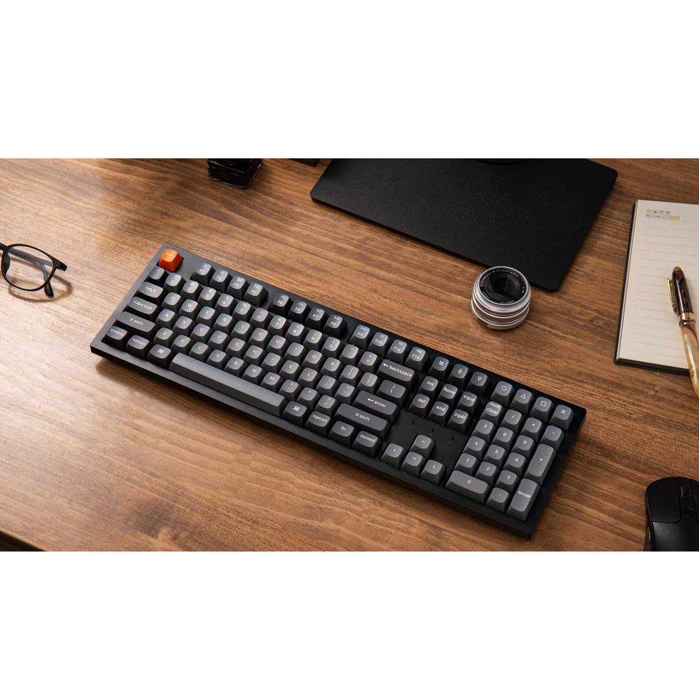 Hình ảnh 6 của Bàn phím cơ Keychron K10 MAX QMK (K10 Max - Keychron Super Banana - Gray - Mới, Sealed, Nhập khẩu) (K10M-H4)