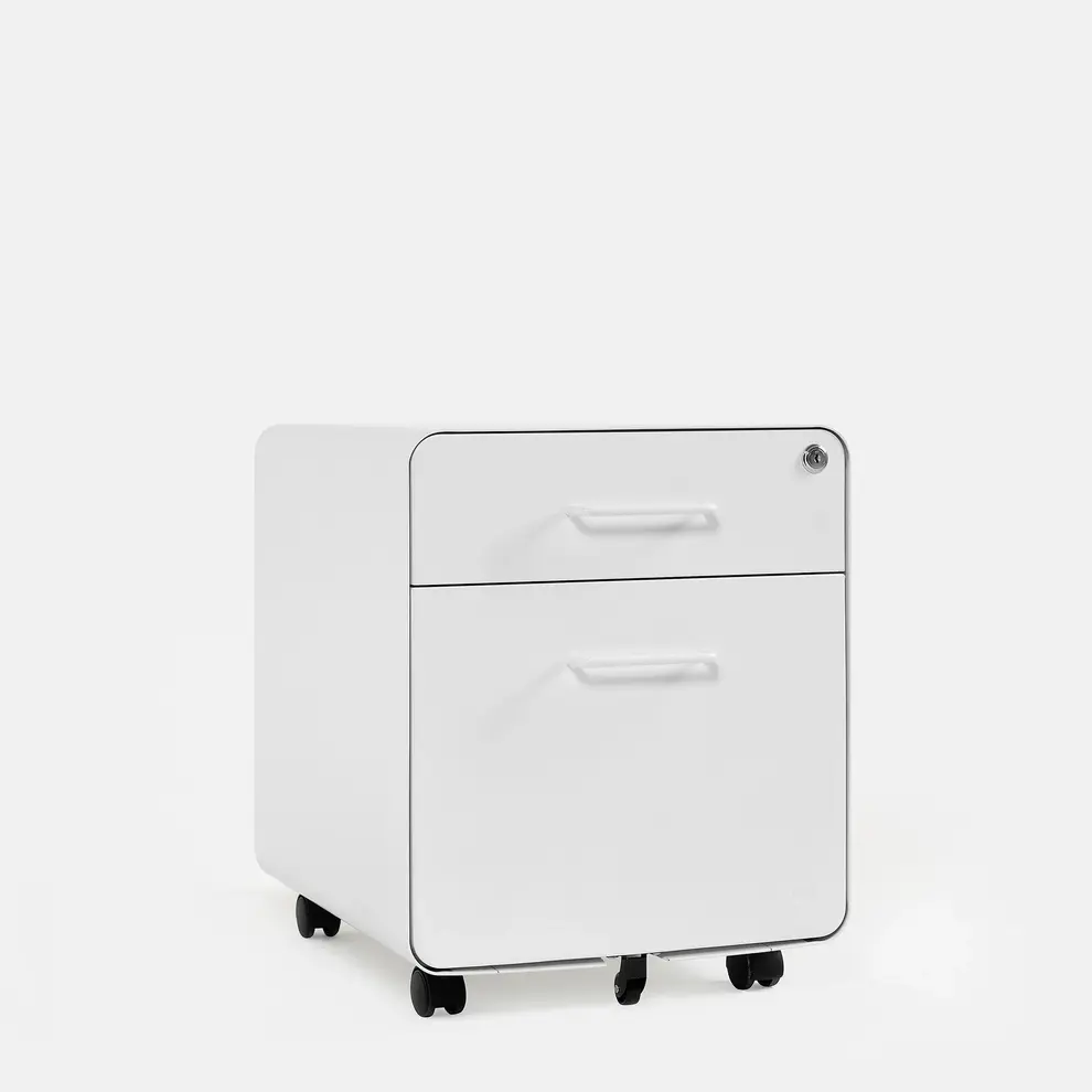 Hình ảnh 2 của Hộc tủ tài liệu The Leaf - Outlet (2 ngăn - White - Outlet, Chính hãng) (TheleafOL15)