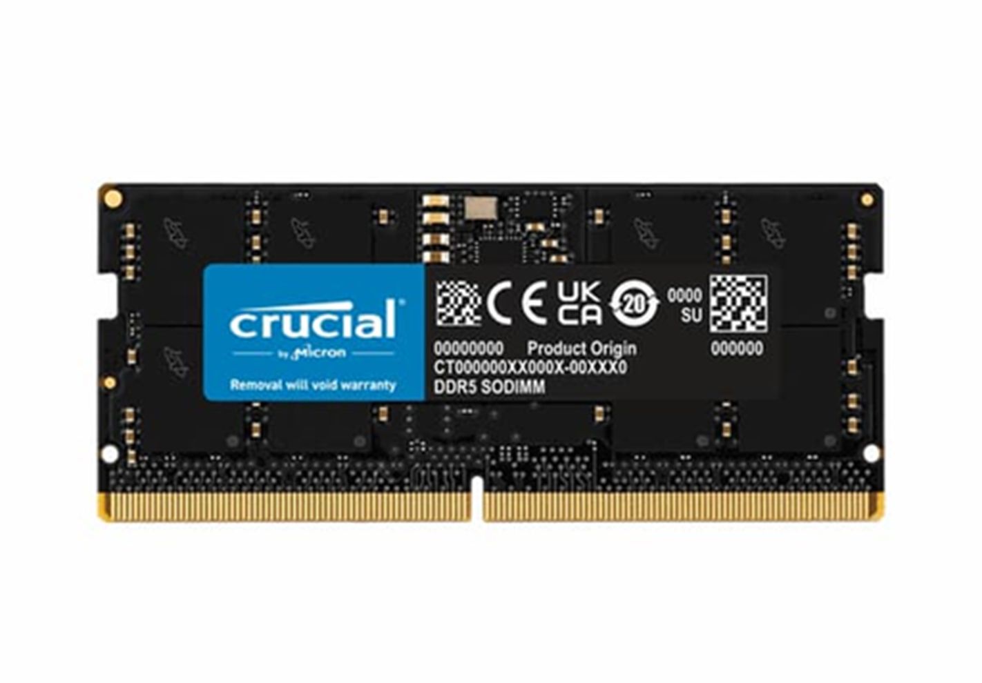 Hình ảnh 1 của RAM Laptop Crucial DDR5 48GB Bus 5600MHz (Blacks - Outlet, Nhập khẩu)