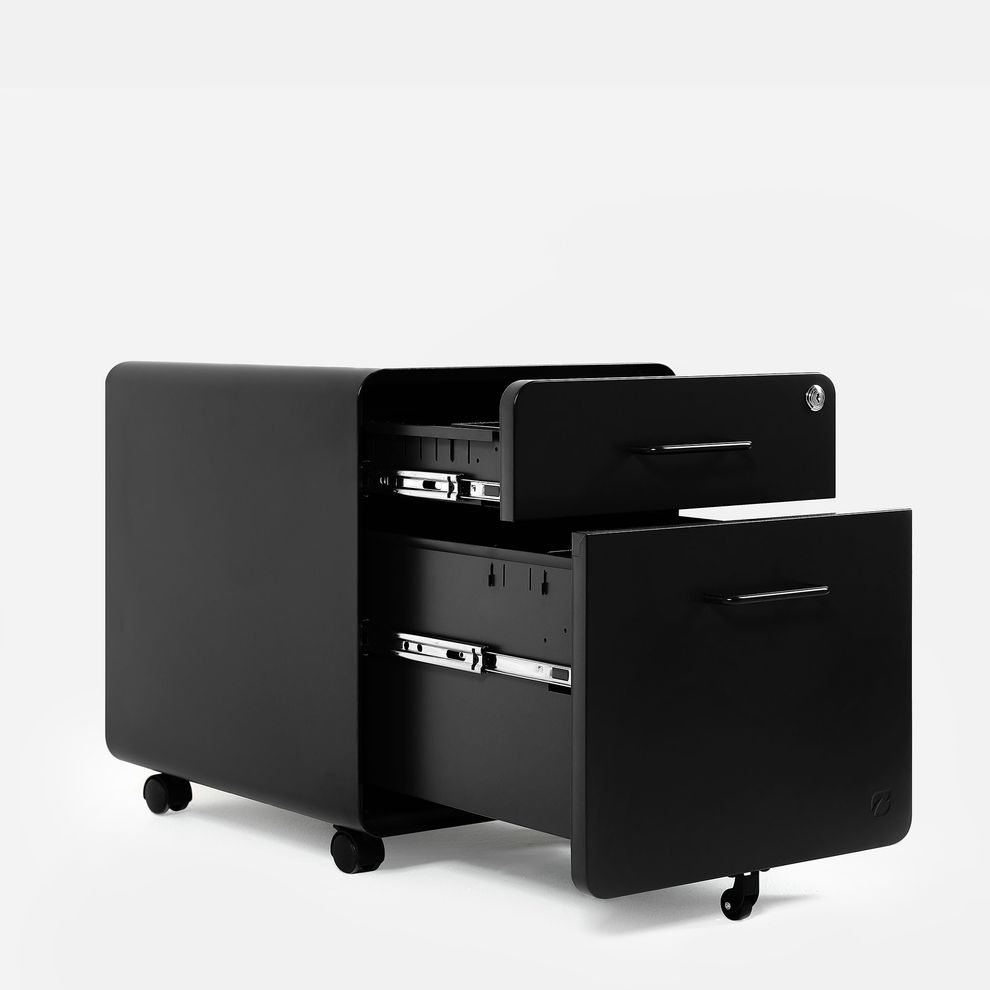 Hình ảnh 3 của Hộc tủ tài liệu 2 ngăn The Leaf Plus (2 ngăn - Black - Mới, Full box, Chính hãng) (NDFC24LEAP11)