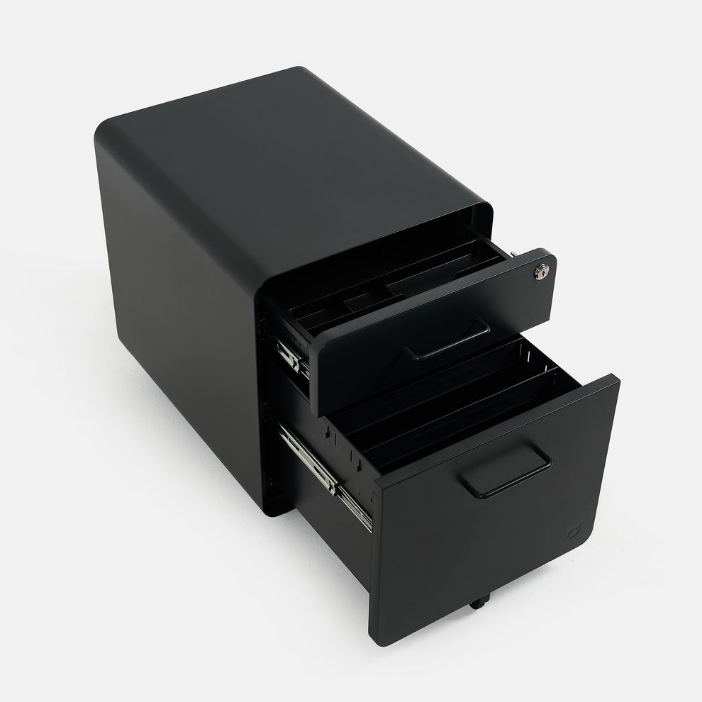 Hình ảnh 4 của Hộc tủ tài liệu 2 ngăn The Leaf Plus (2 ngăn - Black - Mới, Full box, Chính hãng) (NDFC24LEAP11)