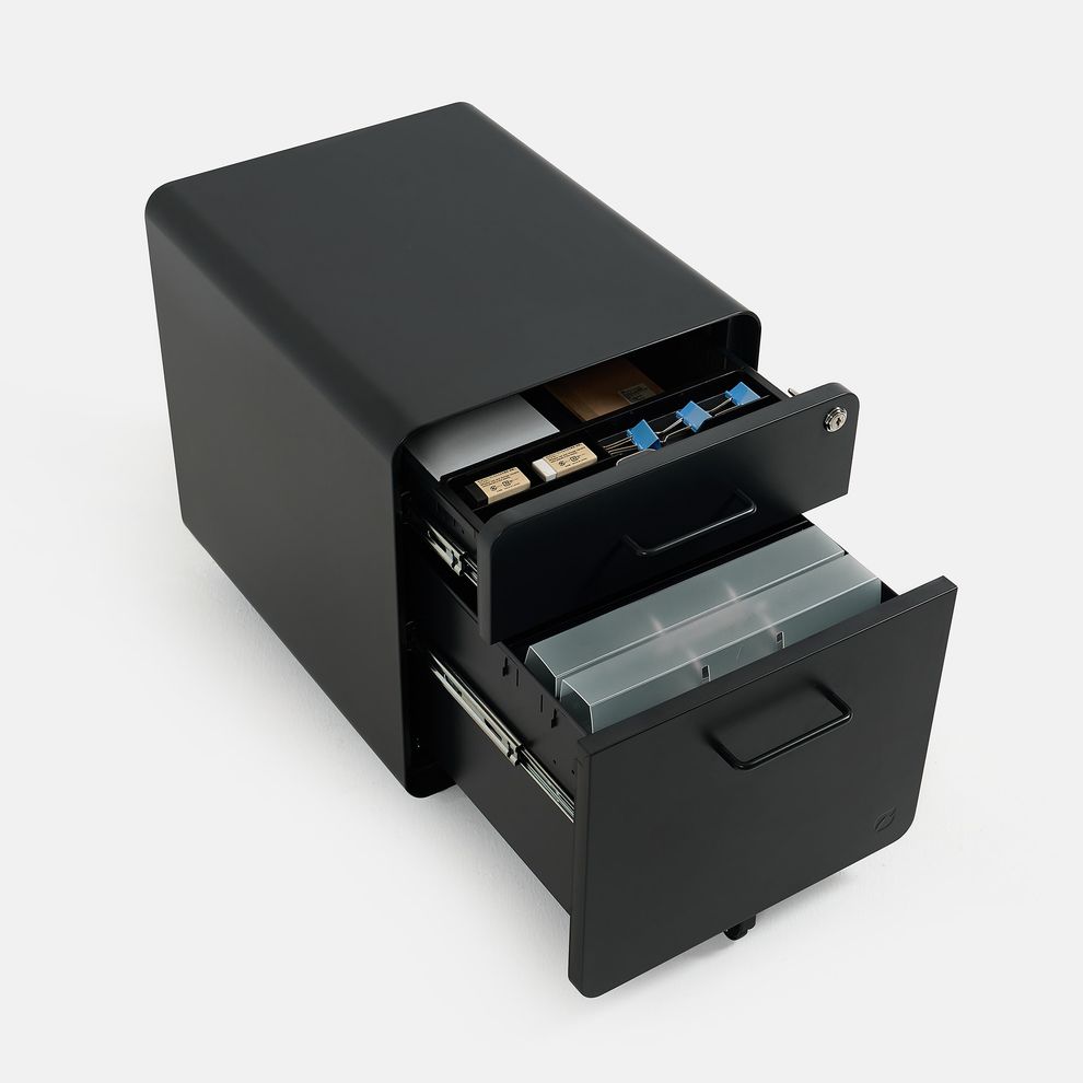 Hình ảnh 5 của Hộc tủ tài liệu 2 ngăn The Leaf Plus (2 ngăn - Black - Mới, Full box, Chính hãng) (NDFC24LEAP11)