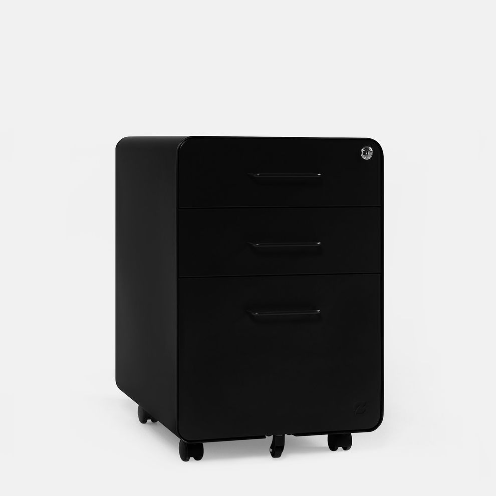 Hình ảnh 2 của Hộc tủ tài liệu 3 ngăn The Leaf Plus (3 Ngăn - Black - Mới, Full box, Chính hãng) (NDFC24LEAP03)