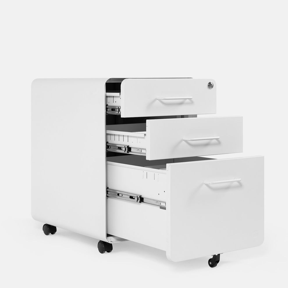 Hình ảnh 3 của Hộc tủ tài liệu 3 ngăn The Leaf Plus (3 Ngăn - White - Mới, Full box, Chính hãng) (NDFC24LEAP04)