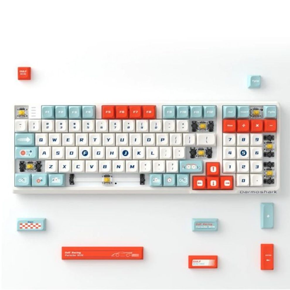Hình ảnh 2 của Bàn phím cơ Darmoshark K7 Pro (Gulf Racing - Mới, Full box, Chính hãng)